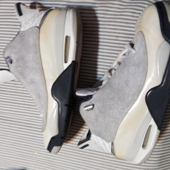 Nike Air Jordan Dub Zero US Mens Size 8.5 White / Midnight Navy 311046-104 - Picture 3 of 6